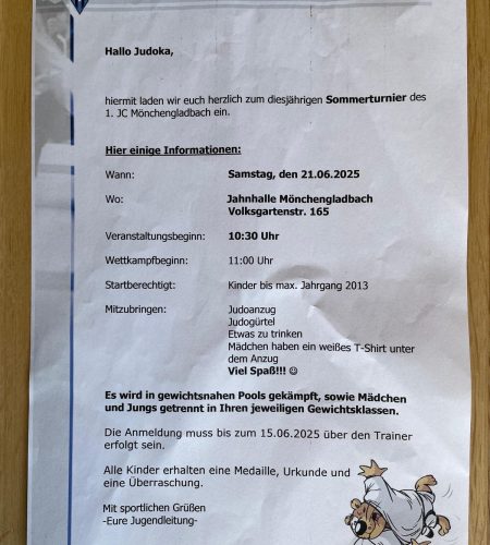 Sommerturnier 1. JC MG 2025